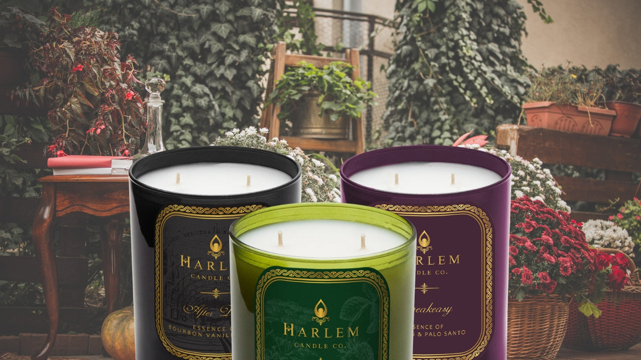 Speakeasy Luxury Candle | Palo Santo, Patchouli, Vanilla Scented Candles | Harlem Candle Company 2-Wick