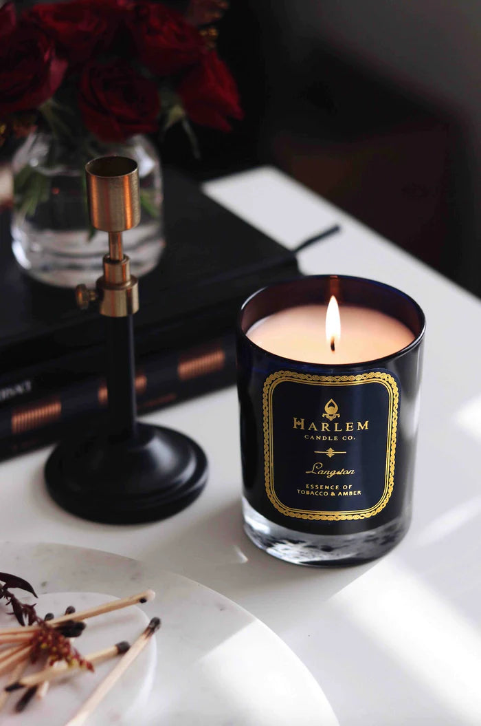 This is a lifestyle image of our Langston 1 wick candle