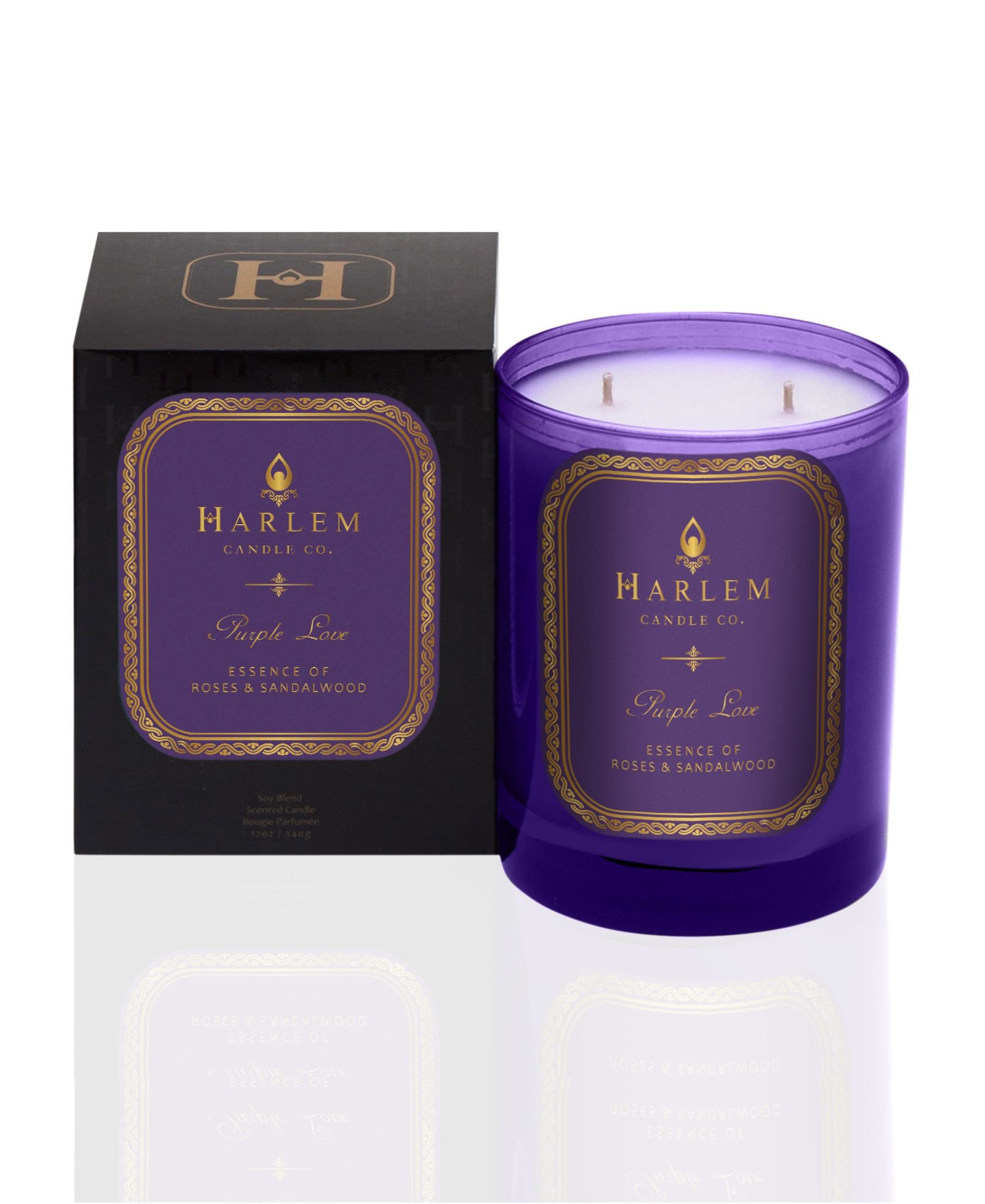 This is an image of our purple love candle next to its decorative box. This is also one of Oprah's favorite things for 2023.