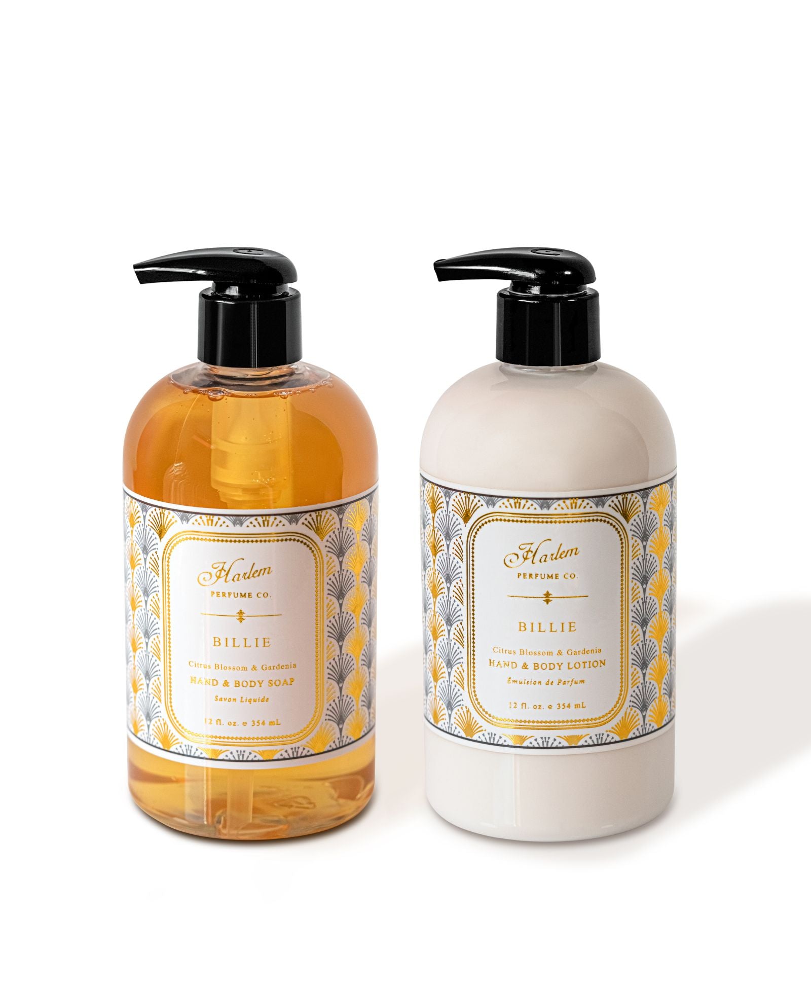 Image of our Billie Soap and Lotion against a White background