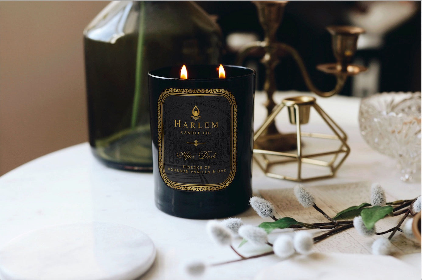 Lifestyle image of our After Dark candle